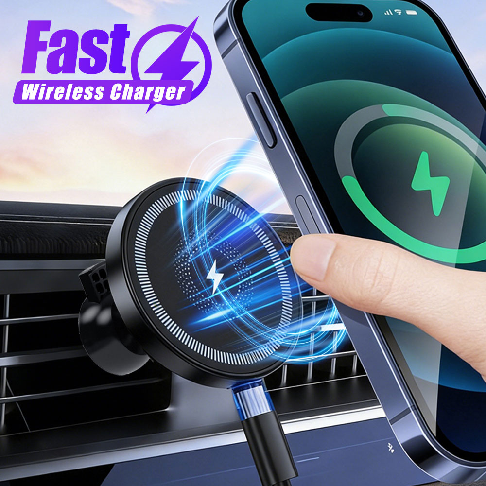 Magnetic Phone Holder For Car Vent - Magnetyczny bezprzewodowy uchwyt samochodowy do telefonu,