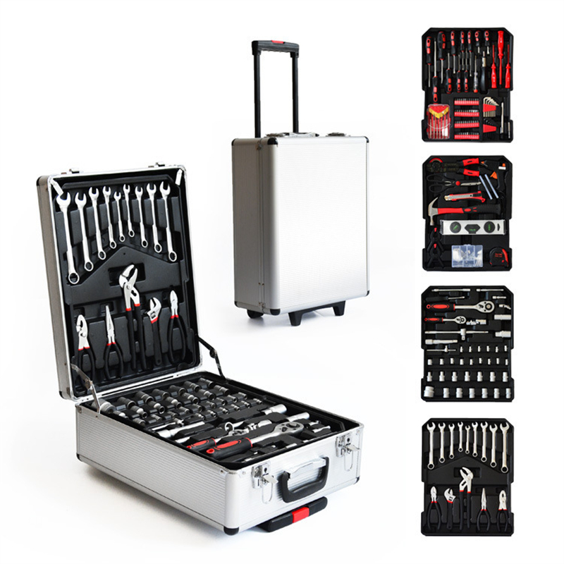 Auto Repair Tools - 186-częściowy Zestaw Narzędzi Mechanicznych w Aluminiowym