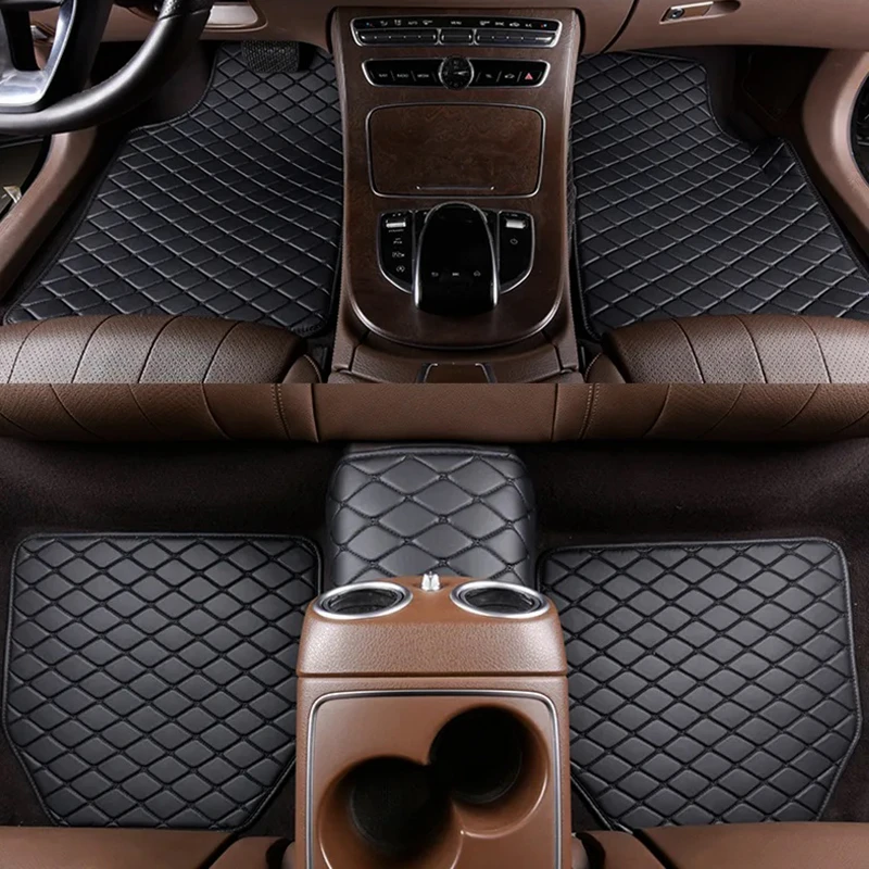 Car Floor Mats Universal Waterproof Leather - Dywaniki samochodowe 5 szt. Uniwersalne, wysokiej