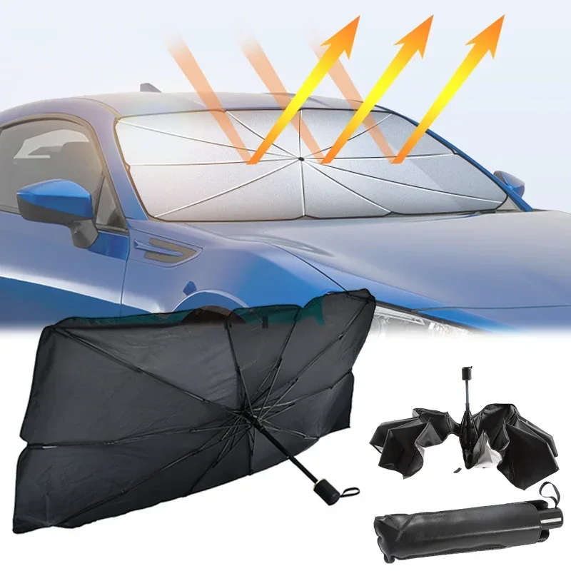 Car Sunshade Windshield Umbrella Foldable - Osłona przeciwsłoneczna na przednią szybę samochodu,
