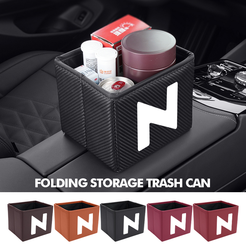 Waterproof Car Trash Can With Lid - Składany kosz na śmieci do samochodu,