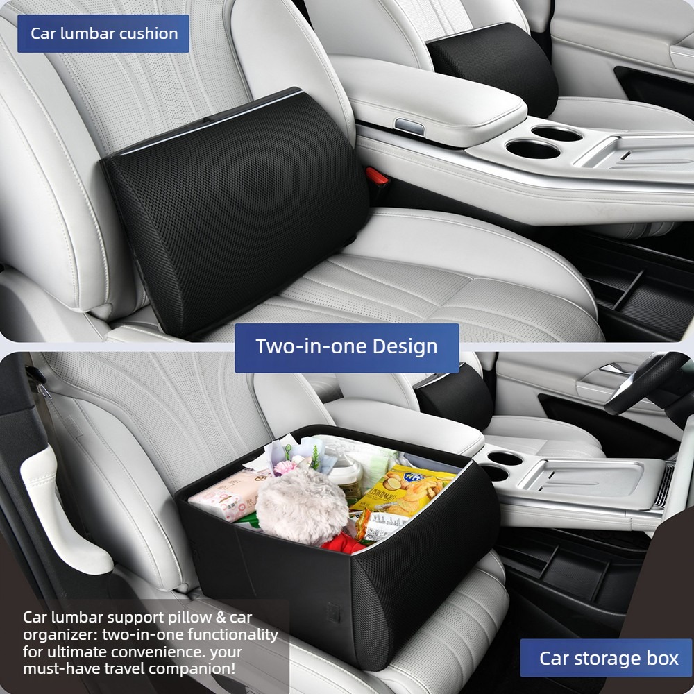 Car Trunk Organizer Foldable Storage Box - Wielofunkcyjna poduszka na oparcie fotela samochodowego