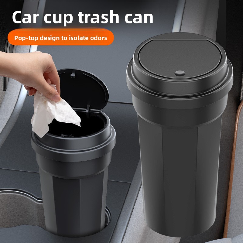 Waterproof Car Trash Can With Lid - Samochodowy kosz na śmieci, wodoodporny, w