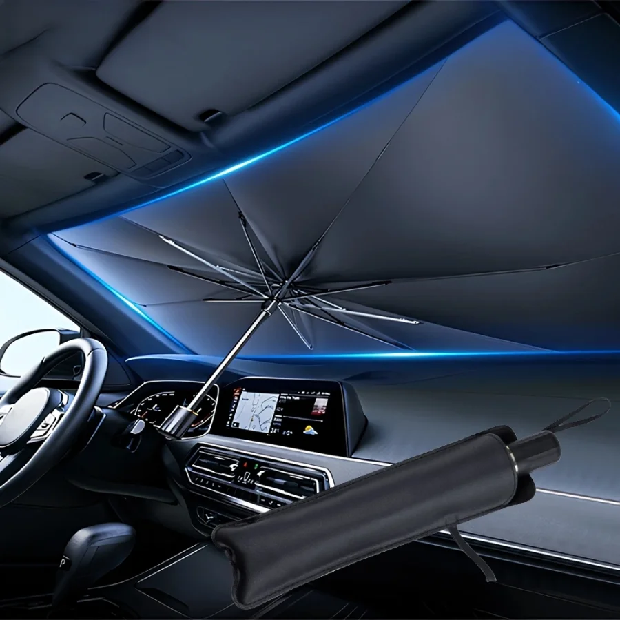Car Sunshade Windshield Umbrella Foldable - Wielofunkcyjne, wygodne, składane osłony przeciwsłoneczne na