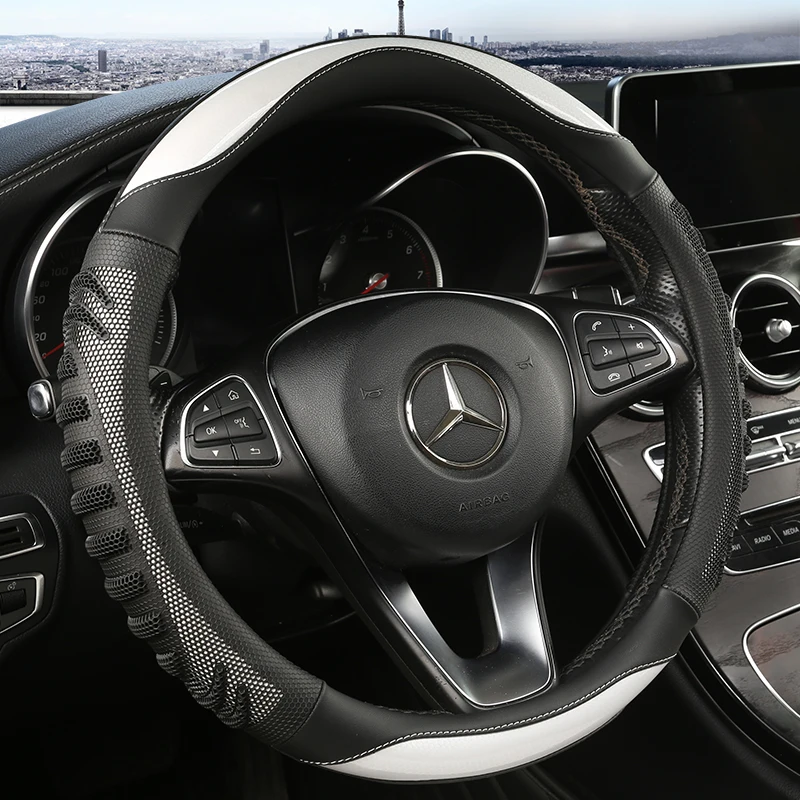 Car Steering Wheel Cover Anti Slip Breathable - Trójwymiarowy pokrowiec na kierownicę samochodu o