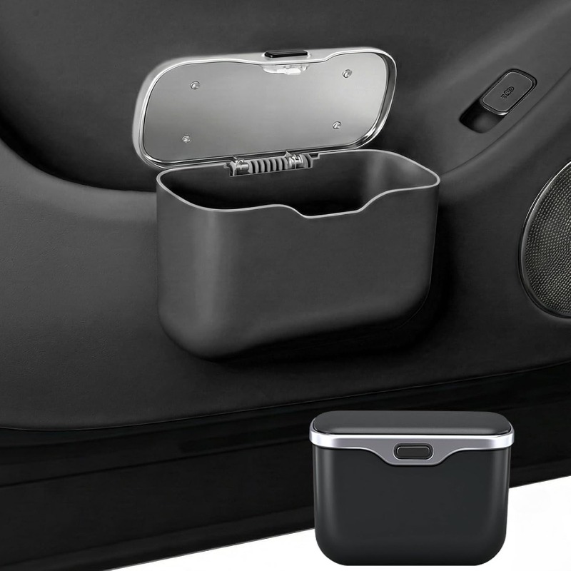 Waterproof Car Trash Can With Lid - Pojemnik na śmieci do samochodu z