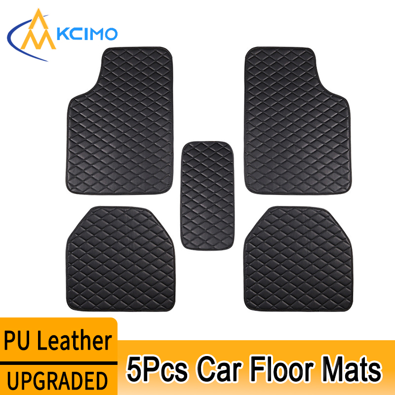 Car Floor Mats Universal Waterproof Leather - Kcimo 5 szt. Dywaniki samochodowe ze