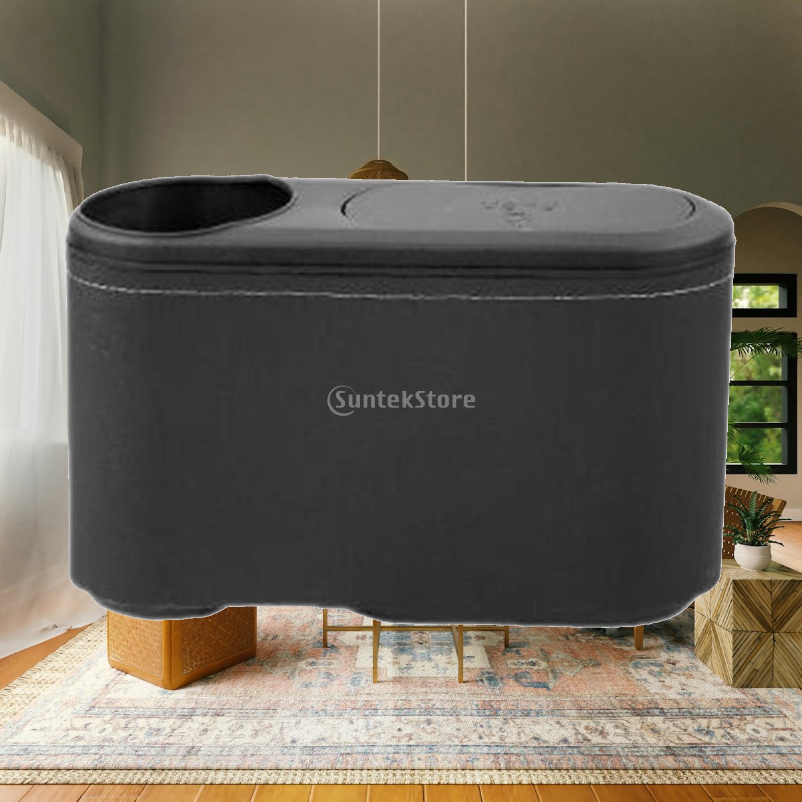 Waterproof Car Trash Can With Lid - Samochodowy kosz na śmieci z pokrywką,