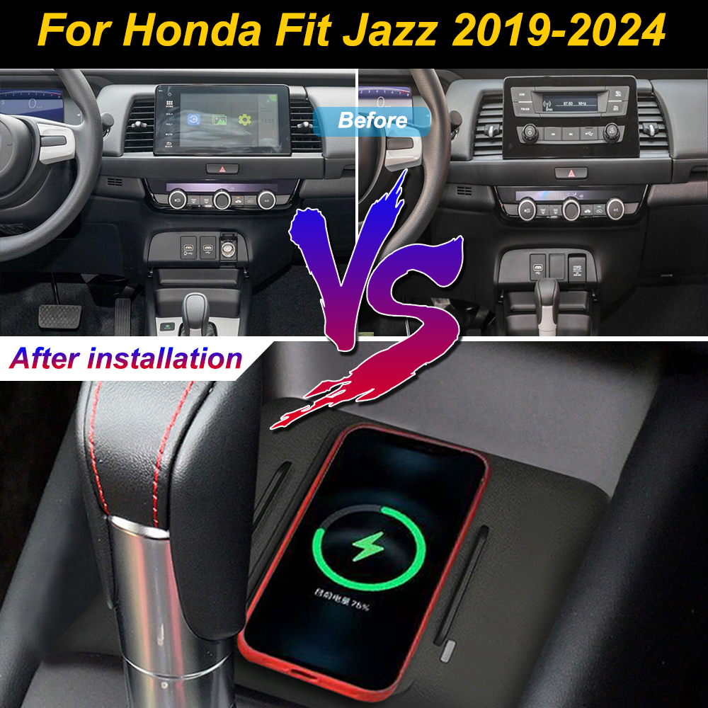 Wireless Car Charger Mount Fast Charging - Radio samochodowe 2 DIN do Honda
