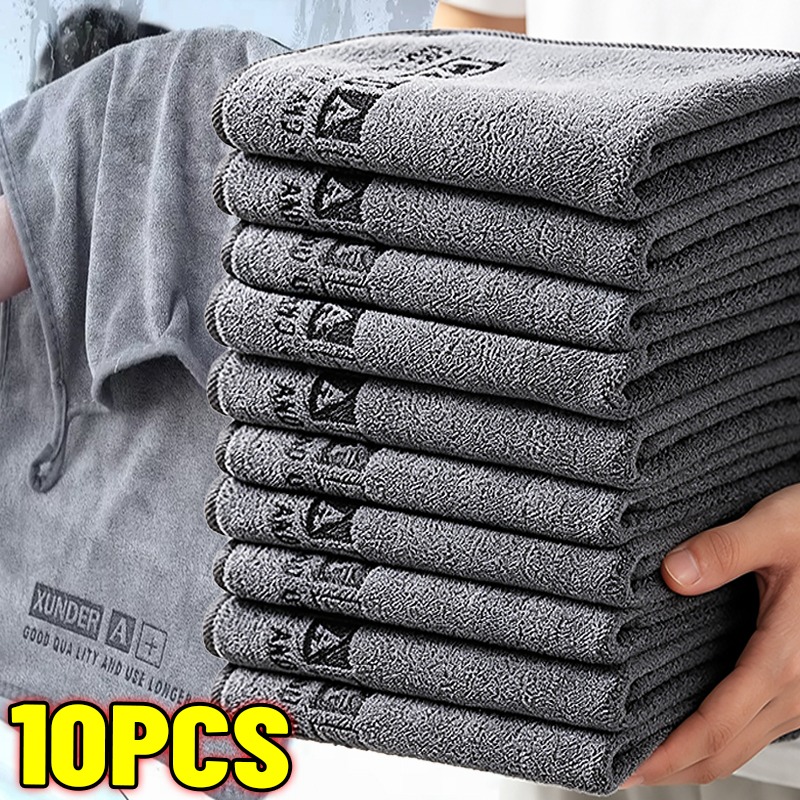 Microfiber Car Drying Towel Super Absorbent - 10/1 SZT. Dwustronne ręczniki z mikrofibry