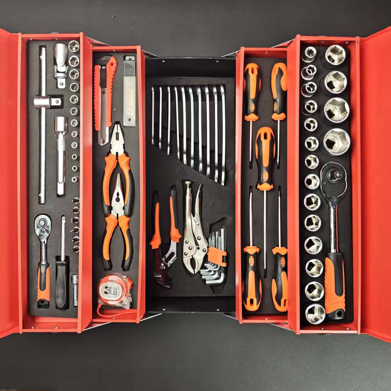 Auto Repair Tools - 85-częściowy zestaw narzędzi ręcznych ze stali