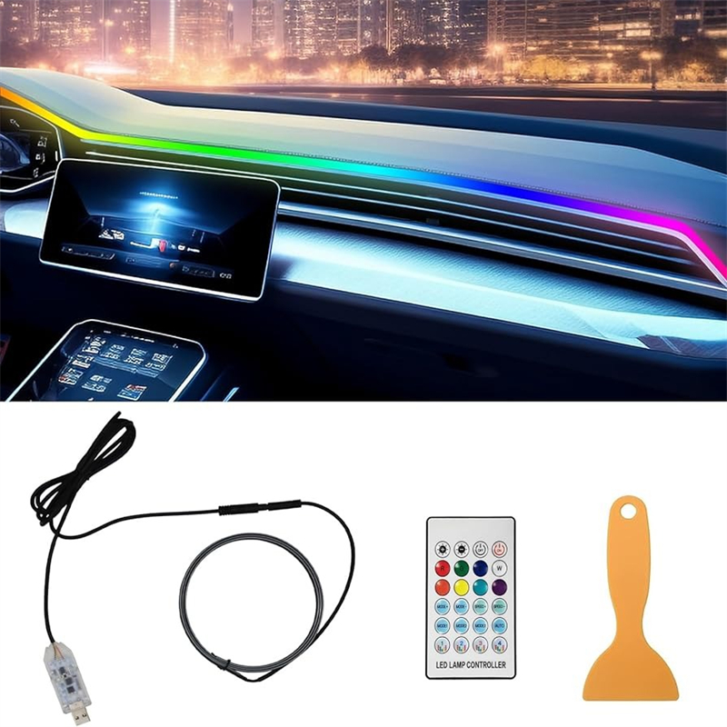 Led Ambient Interior Car Lights App Control - Kolorowe LED wnętrze samochodu ukryta aplikacja