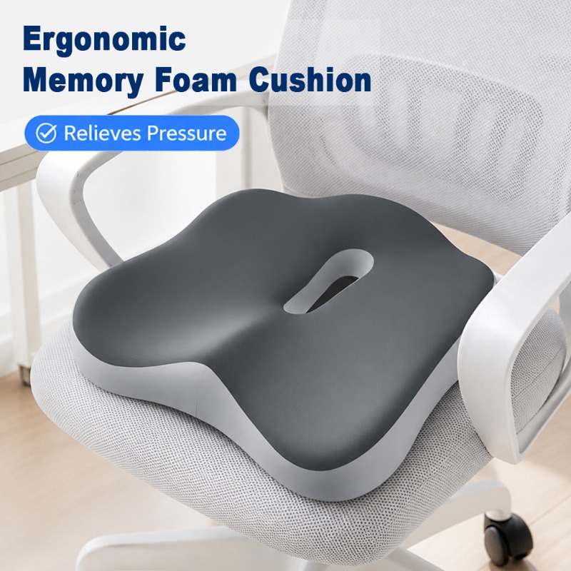 Memory Foam Car Neck Pillow Lumbar Support - 1 szt. Ergonomiczna poduszka siedziska z