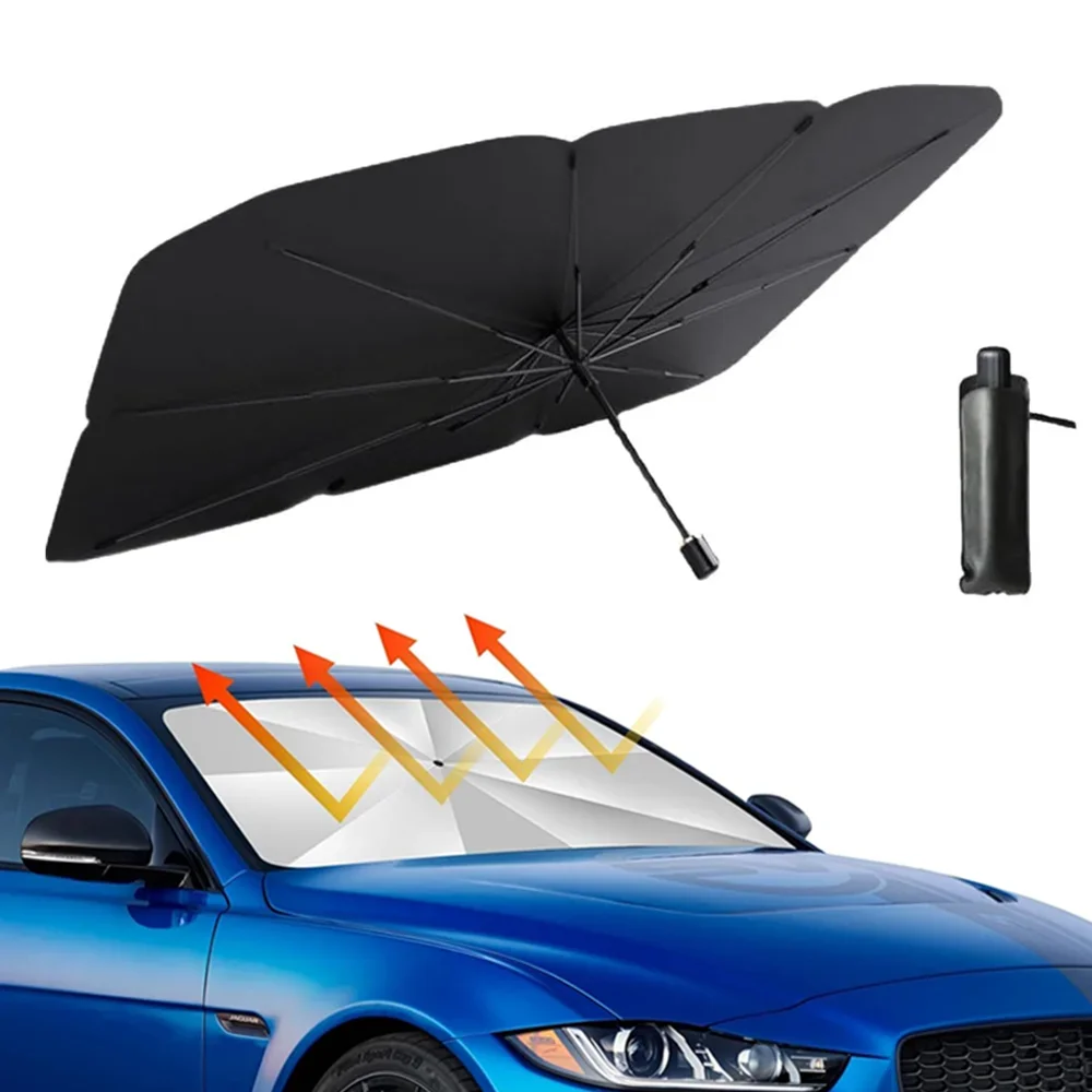 Car Sunshade Windshield Umbrella Foldable - Przenośny parasol przeciwsłoneczny do samochodu na