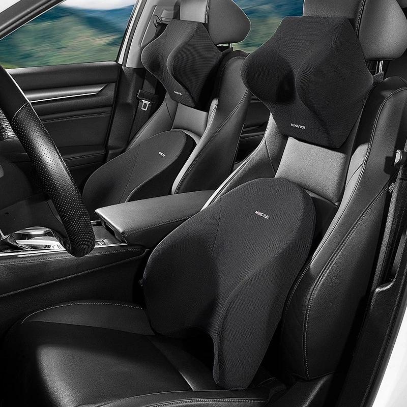 Memory Foam Car Neck Pillow Lumbar Support - Stabilizator lędźwiowy zagłówek samochodowy poduszka pod