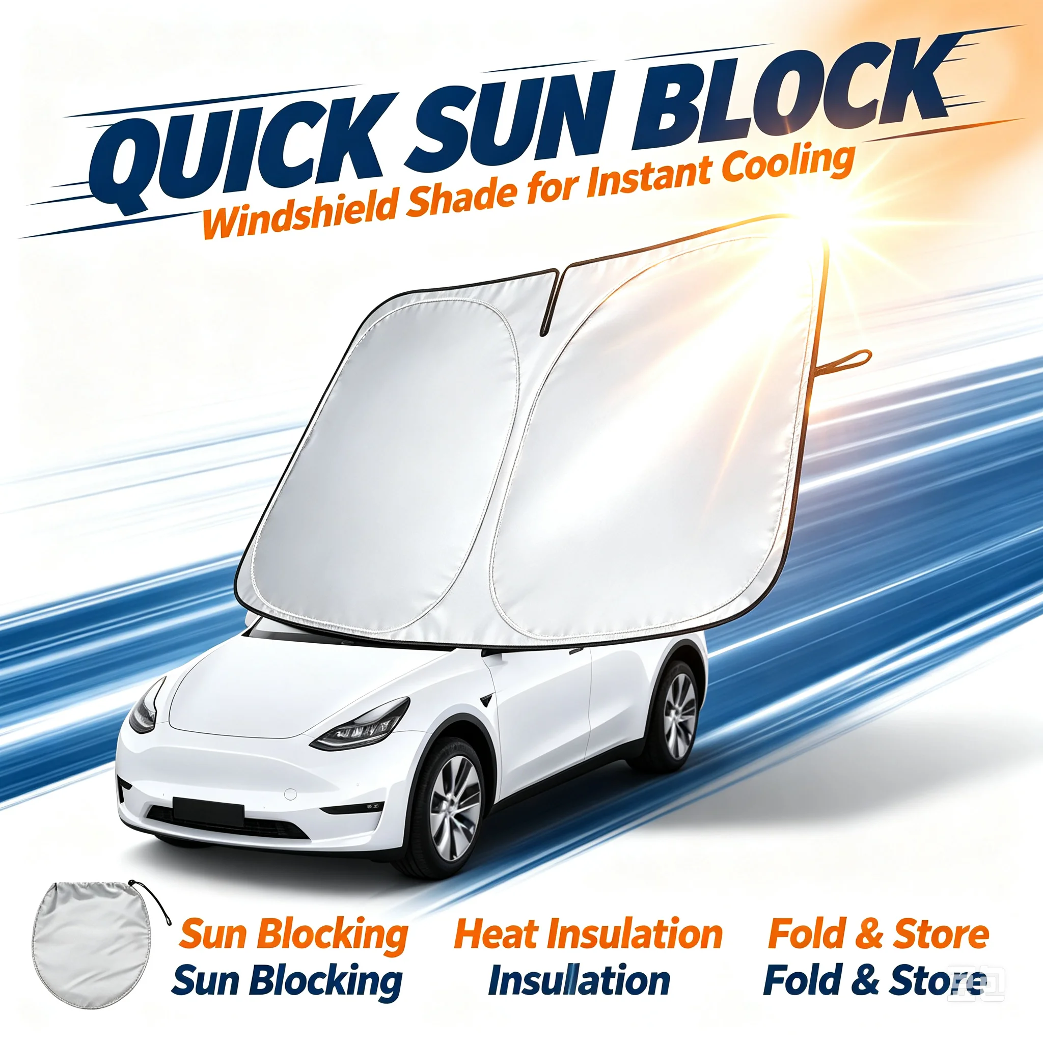 Osłona przeciwsłoneczna do sam – Car Sunshade Windshield Umbrella Foldable recenzja i cena