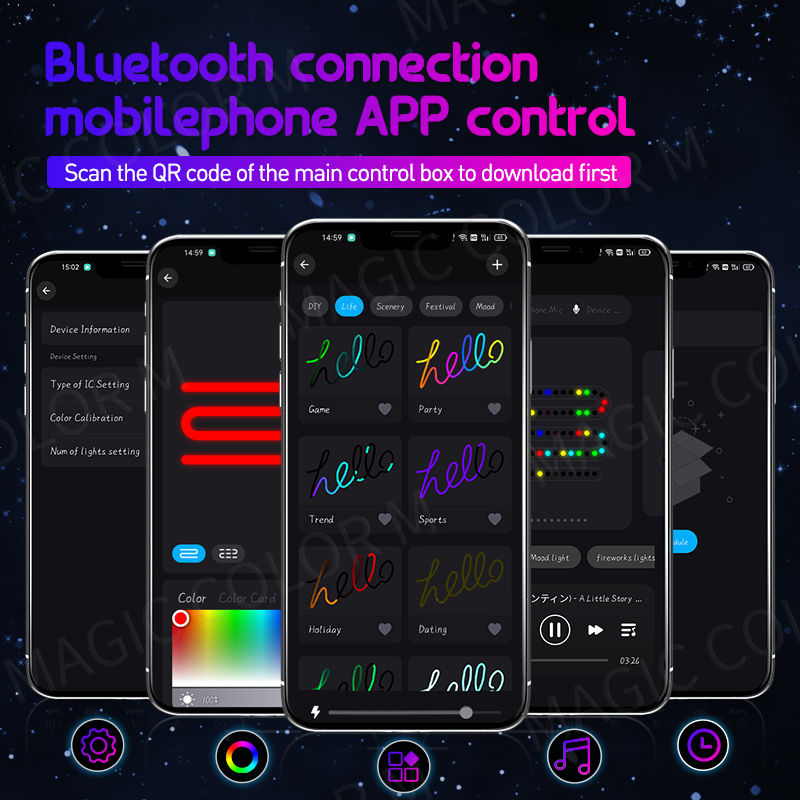 Vegetting 140cm Samochodowe oś – Led Ambient Interior Car Lights App Control recenzja i cena