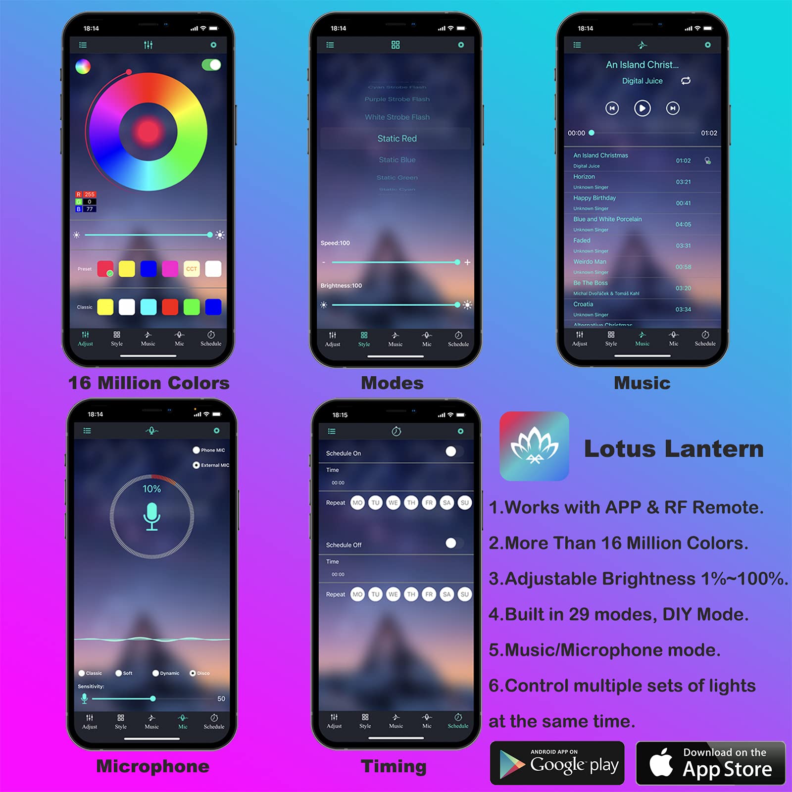 Zestaw oświetlenie neonowe z a – Led Ambient Interior Car Lights App Control recenzja i cena