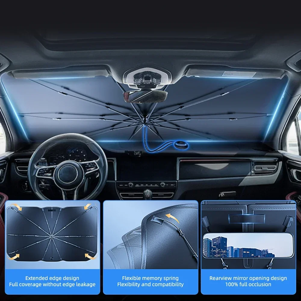 Składana osłona przeciwsłonecz – Car Sunshade Windshield Umbrella Foldable recenzja i cena