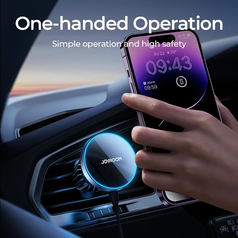 Joyroom Magnetyczny uchwyt sam – Wireless Car Charger Mount Fast Charging recenzja i cena