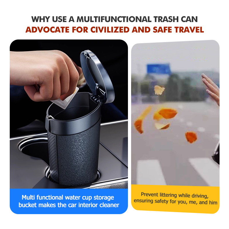 Samochodowy kosz na śmieci, wy – Waterproof Car Trash Can With Lid recenzja i cena
