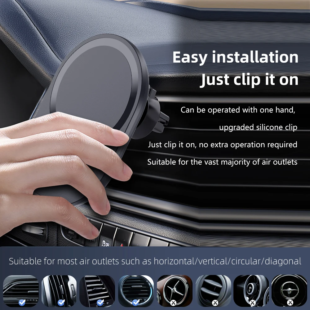 Mini magnetyczna bezprzewodowa – Magnetic Phone Holder For Car Vent recenzja i cena
