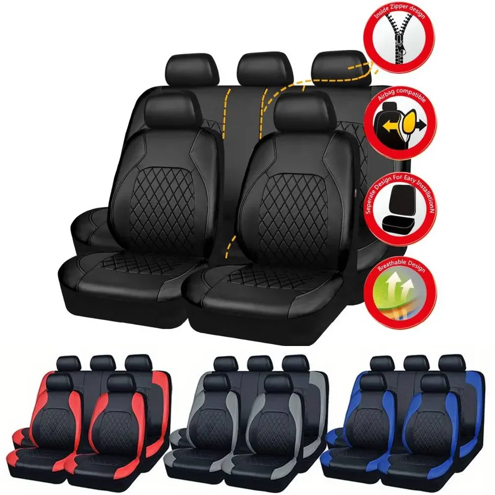 Uniwersalne pokrowce na siedze – Leather Car Seat Covers Full Set Universal recenzja i cena