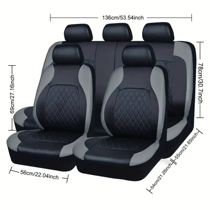 Uniwersalne pokrowce na siedze – Leather Car Seat Covers Full Set Universal recenzja i cena