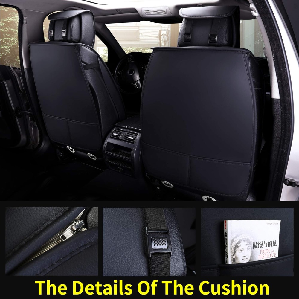 5 szt. Pokrowców na siedzenia  – Leather Car Seat Covers Full Set Universal recenzja i cena