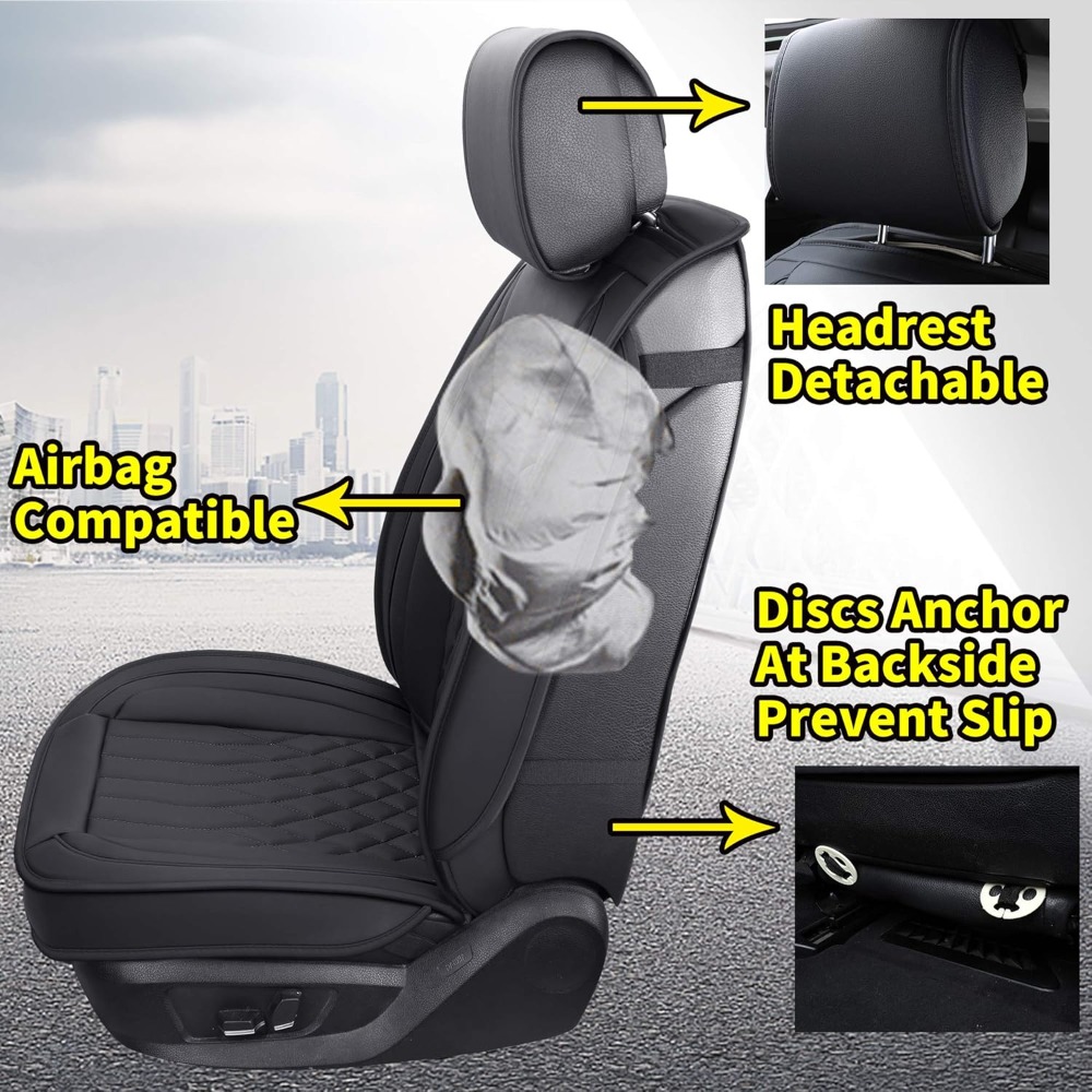 5 szt. Pokrowców na siedzenia  – Leather Car Seat Covers Full Set Universal recenzja i cena