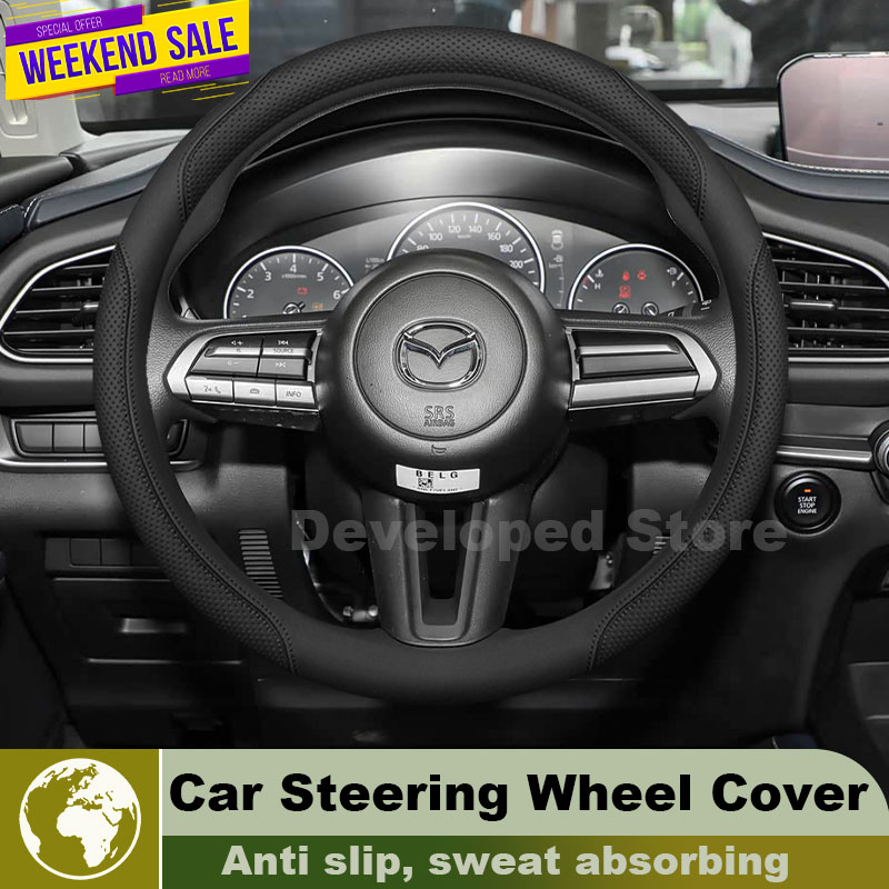 Skórzany pokrowiec na kierowni – Car Steering Wheel Cover Anti Slip Breathable recenzja i cena