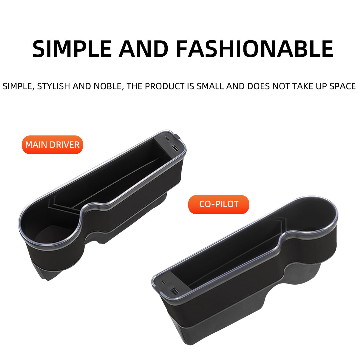 Organizer do samochodu z uchwy – Seat Gap Filler Organizer With Usb Charger recenzja i cena