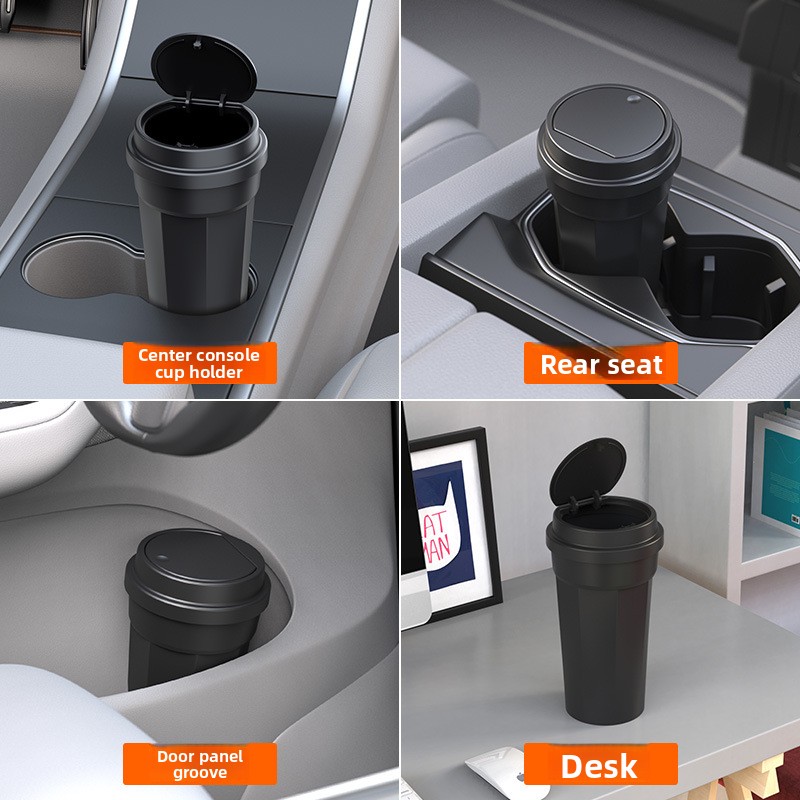 Samochodowy kosz na śmieci, wo – Waterproof Car Trash Can With Lid recenzja i cena