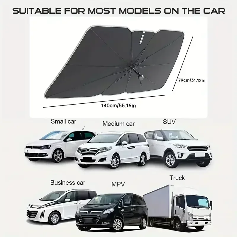 Składane osłony przeciwsłonecz – Car Sunshade Windshield Umbrella Foldable recenzja i cena