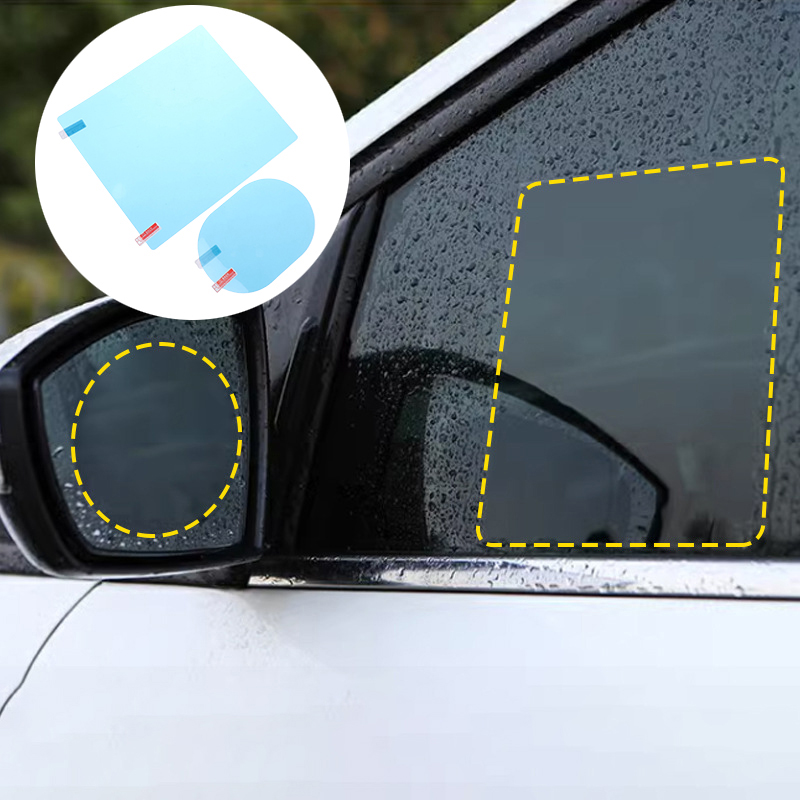 4 szt. Folii przeciwmgielnych, – Anti Glare Car Rearview Mirror Film recenzja i cena