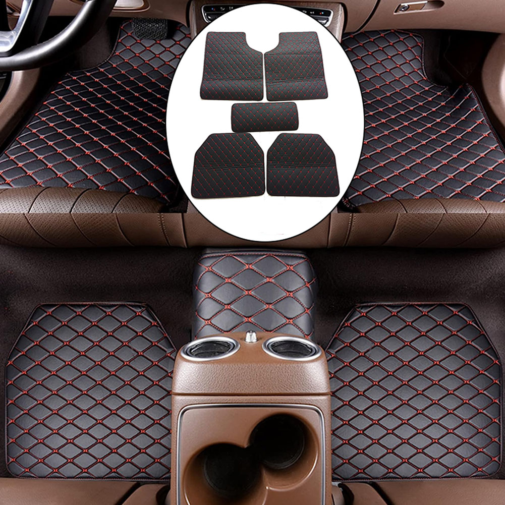 5 SZTUK / ZESTAW Skórzane dywa – Car Floor Mats Universal Waterproof Leather recenzja i cena