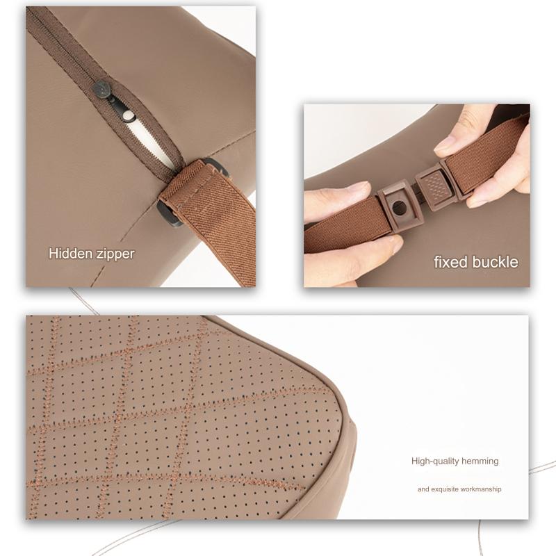 Skórzany zagłówek samochodowy  – Memory Foam Car Neck Pillow Lumbar Support recenzja i cena