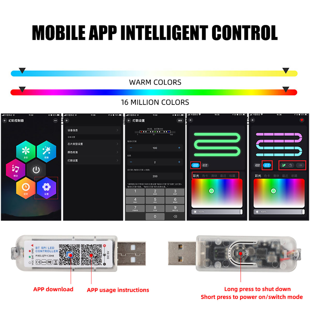 6/10 w 1 Samochodowe oświetlen – Led Ambient Interior Car Lights App Control recenzja i cena