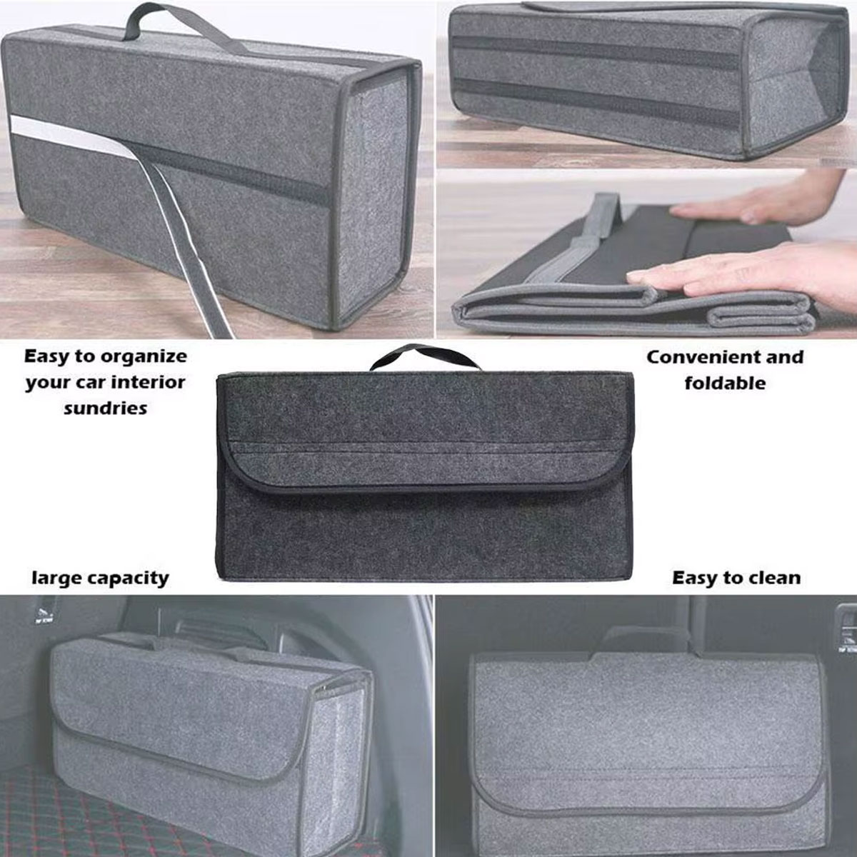 Organizer do bagażnika samocho – Car Trunk Organizer Foldable Storage Box recenzja i cena