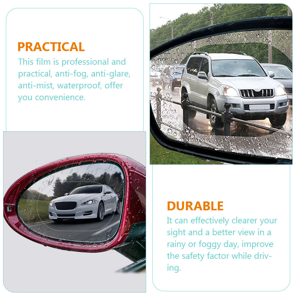 5 par folii przeciwdeszczowych – Anti Glare Car Rearview Mirror Film recenzja i cena
