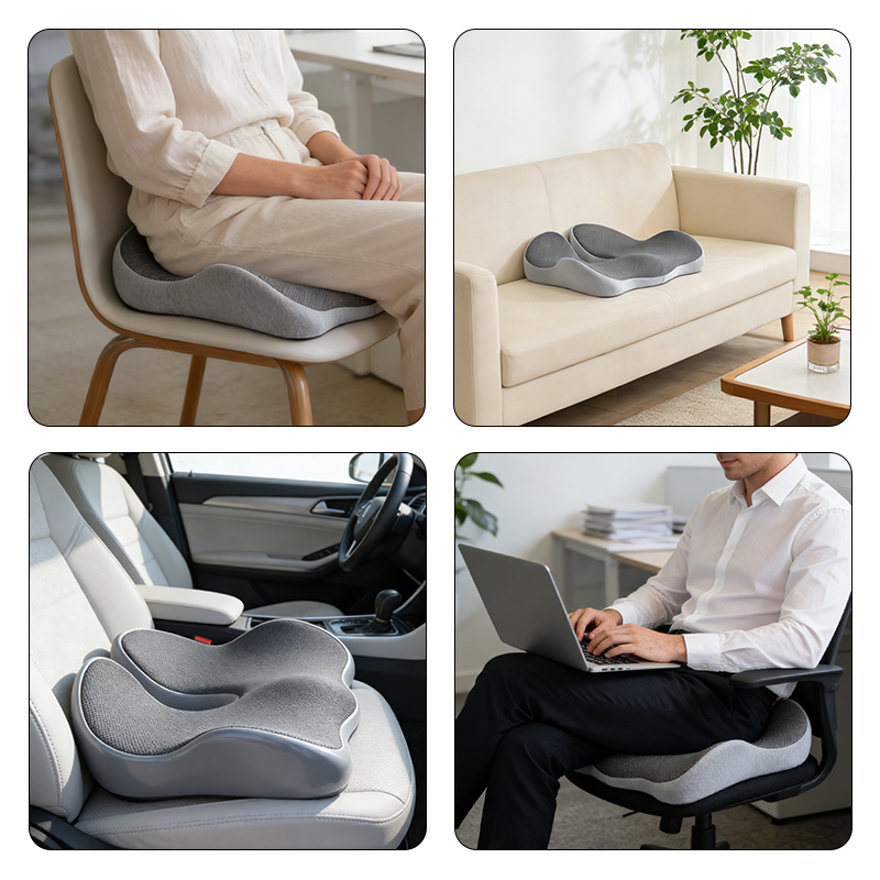 Przenośna poduszka na fotel sa – Memory Foam Car Neck Pillow Lumbar Support recenzja i cena