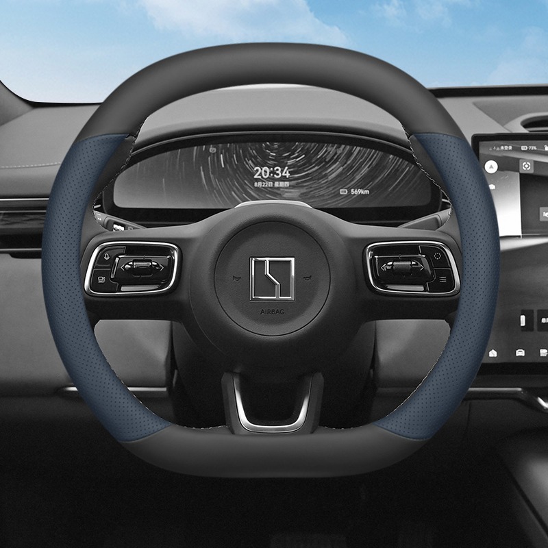 Dla ZEEKR 7X 2024 2025 2026 Po – Car Steering Wheel Cover Anti Slip Breathable recenzja i cena
