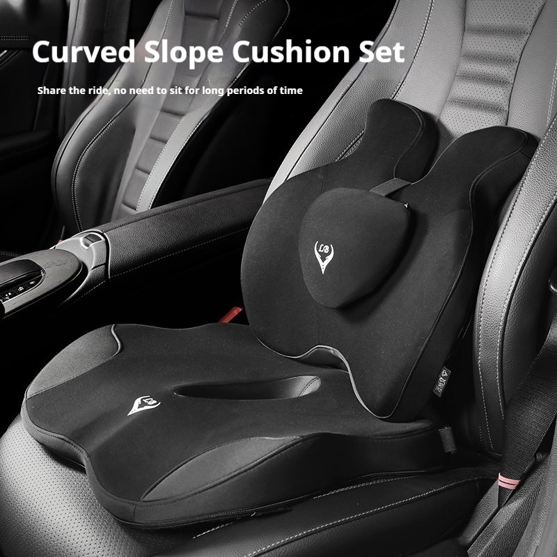 Poduszka na krzesło biurowe z  – Memory Foam Car Neck Pillow Lumbar Support recenzja i cena