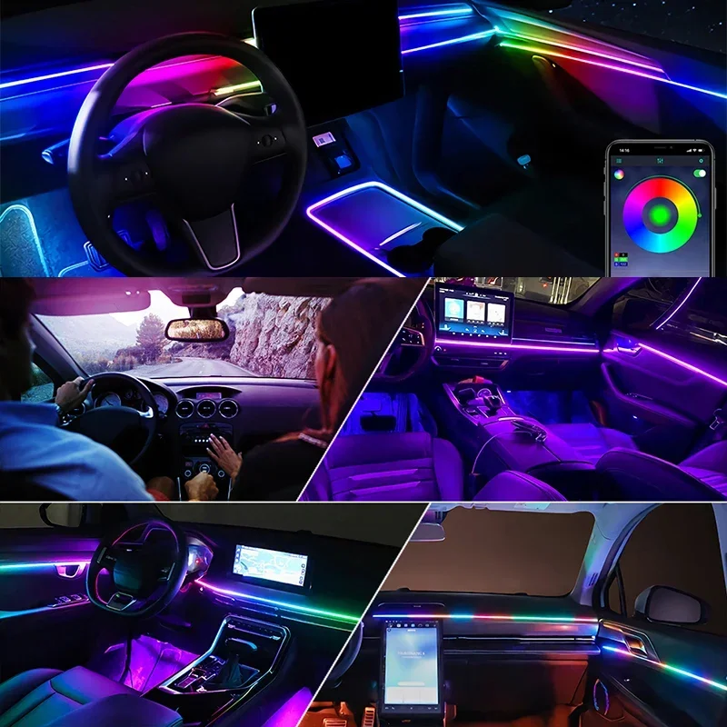 22 w 1 Premium Samochodowe Ośw – Led Ambient Interior Car Lights App Control recenzja i cena