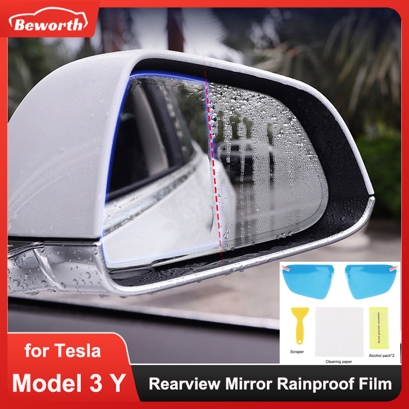 2szt Folia przeciwdeszczowa na – Anti Glare Car Rearview Mirror Film recenzja i cena