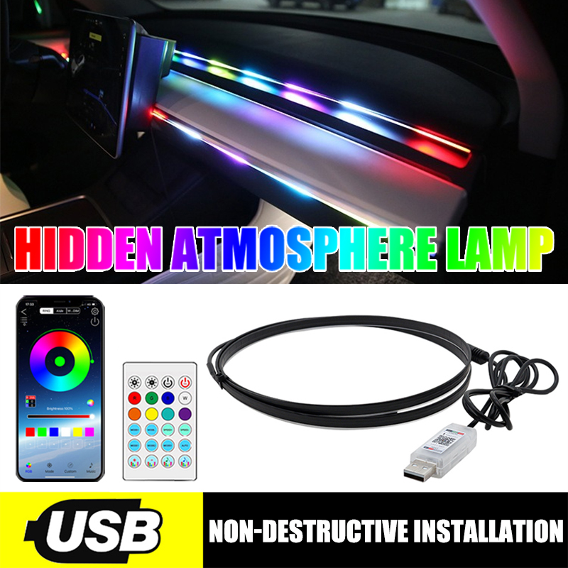 Samochodowe oświetlenie otocze – Led Ambient Interior Car Lights App Control recenzja i cena