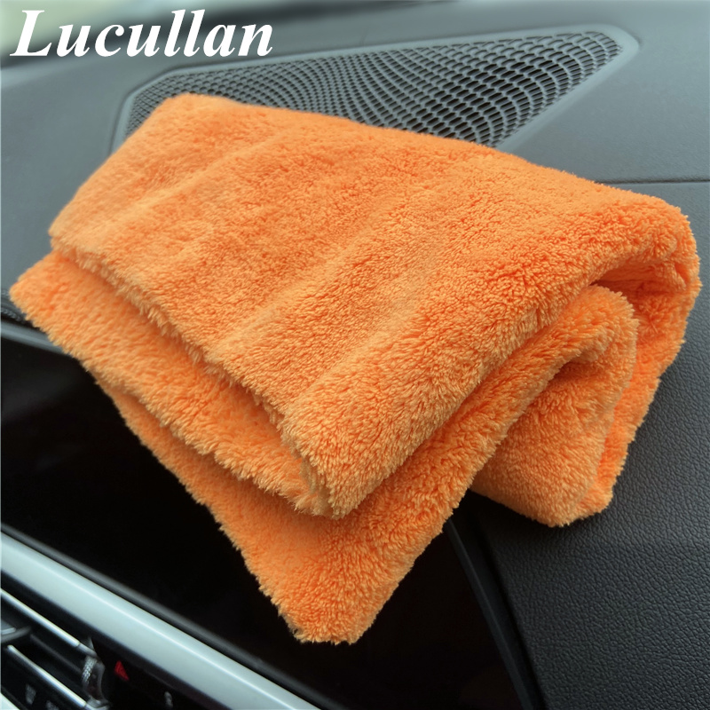 Lucullan 40x40cm pomarańczowy  – Microfiber Car Drying Towel Super Absorbent recenzja i cena